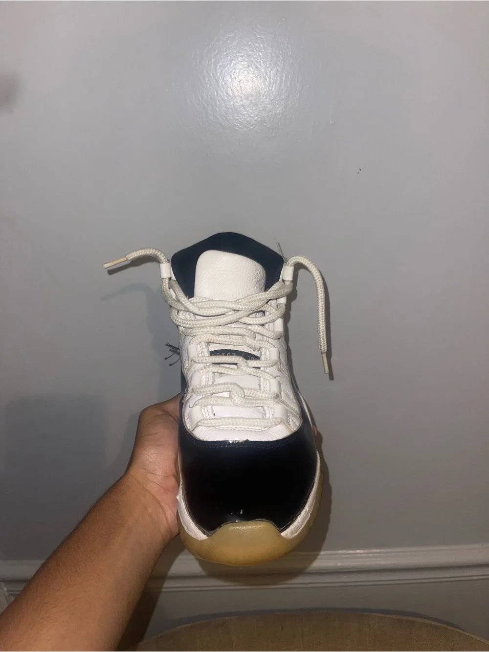 Jordan Kids' White and Navy High-Top Sneakers